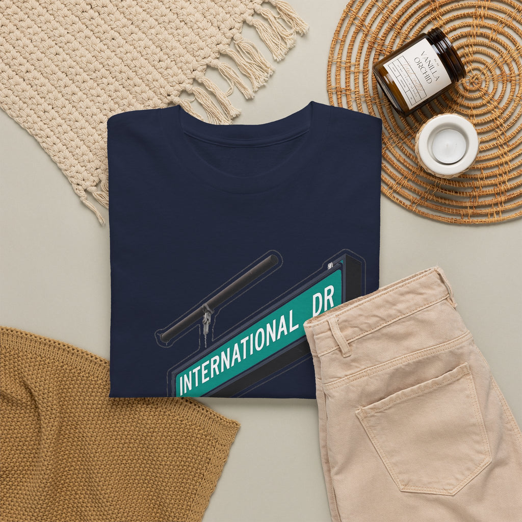 International Dr Street Sign Cotton T-Shirt