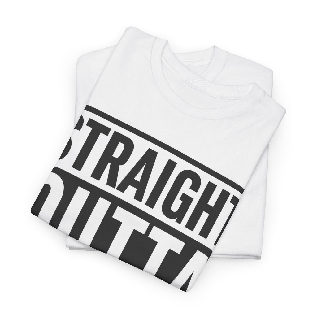 Straight Outta Hell T-Shirt — Bold Gothic Graphic Tee