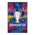 2026 Champions League Final Programme Cover Inspired Waffle Double-Sided Tea Towel