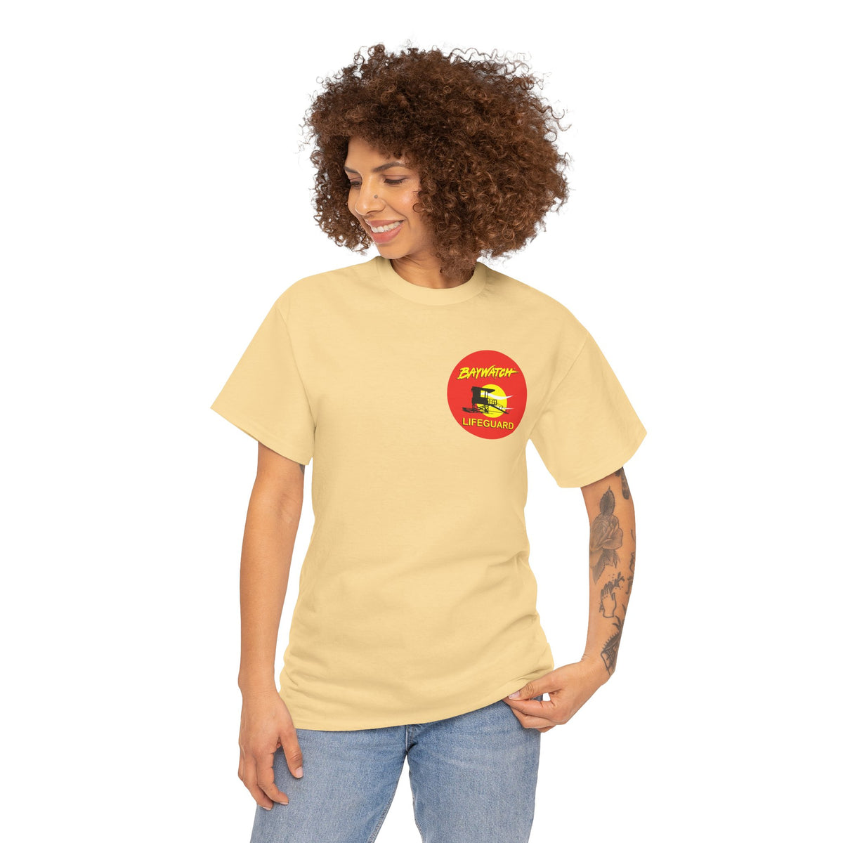 Baywatch Lifeguard Graphic Cotton T-Shirt