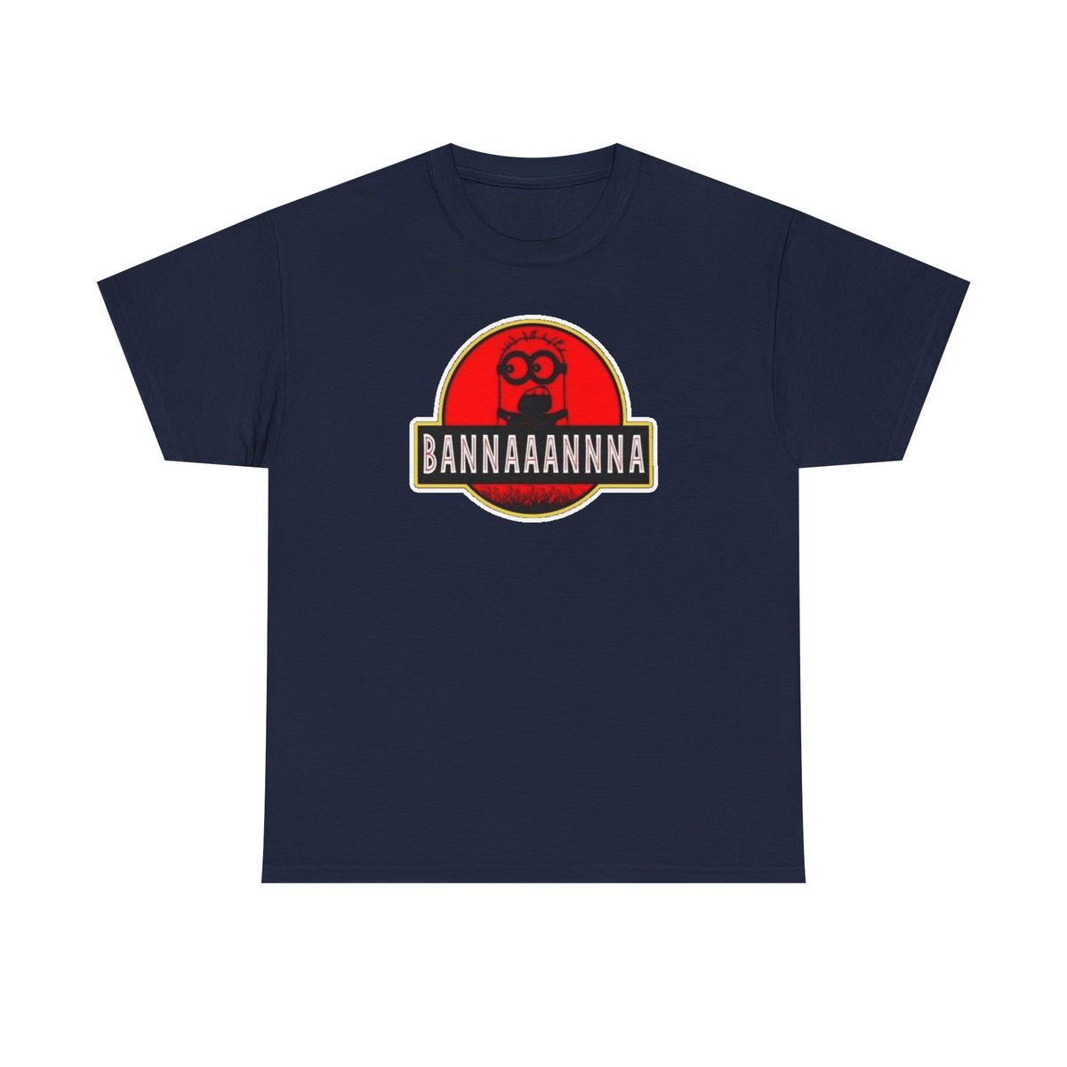 Bannaaannna Graphic Tee — Retro Red Logo Funny Banana Shirt