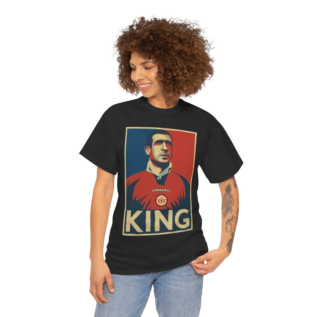 Eric Cantona King Manchester United Graphic Tee — Retro Sports Poster Football Shirt