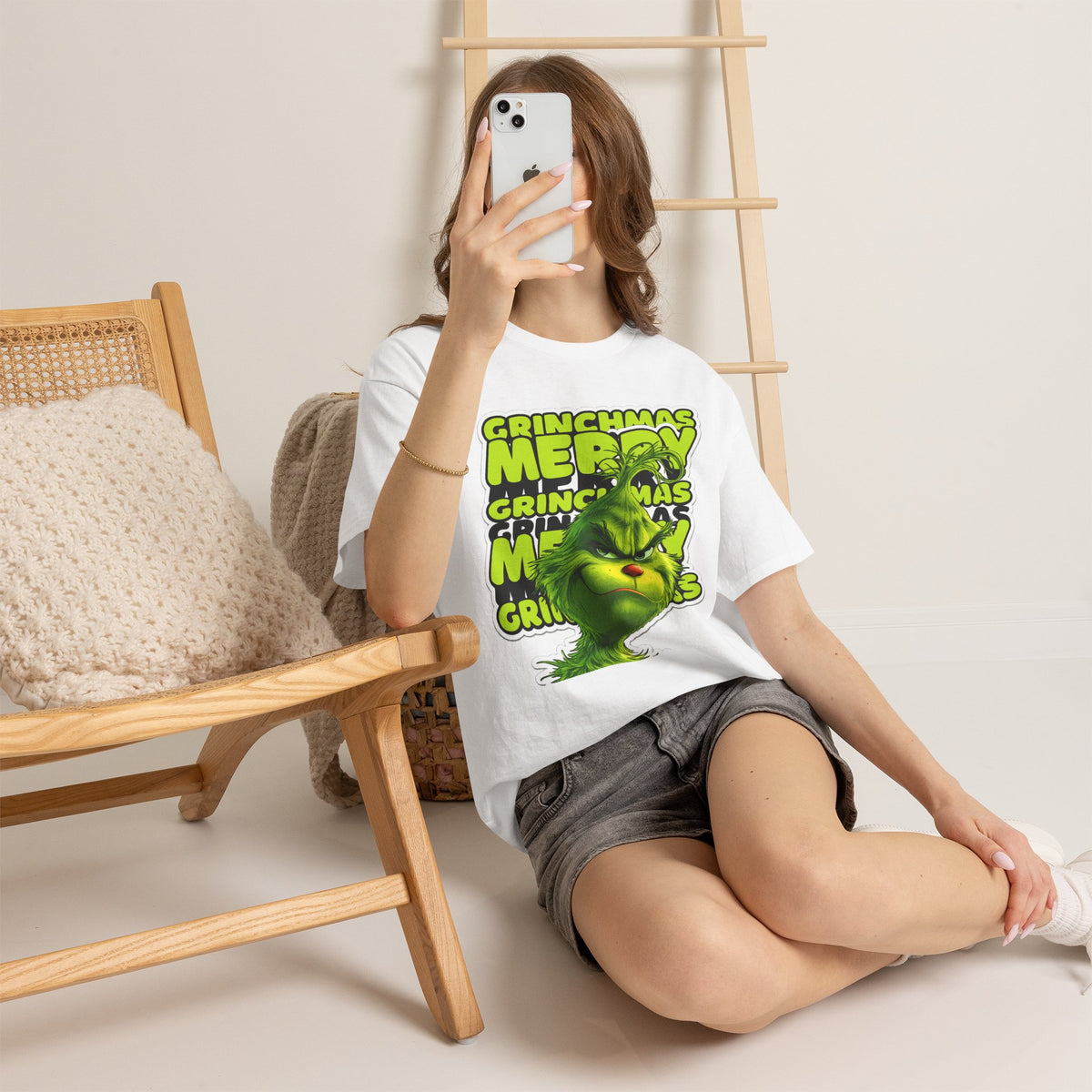 Grinchmas Merry Grinch Christmas Cotton T-Shirt / Tee
