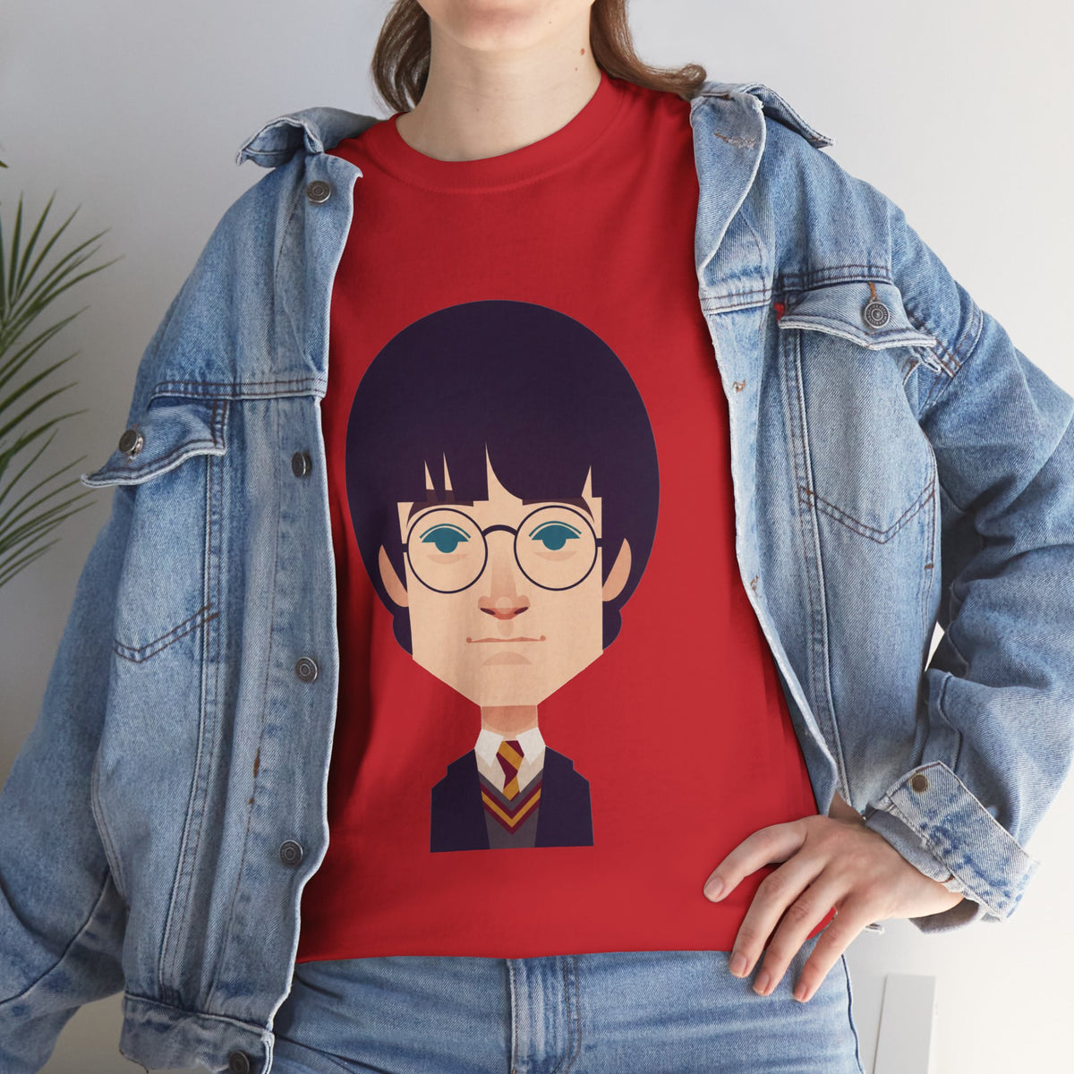 Harry Potter Wizard School Boy Cartoon Cotton T-Shirt