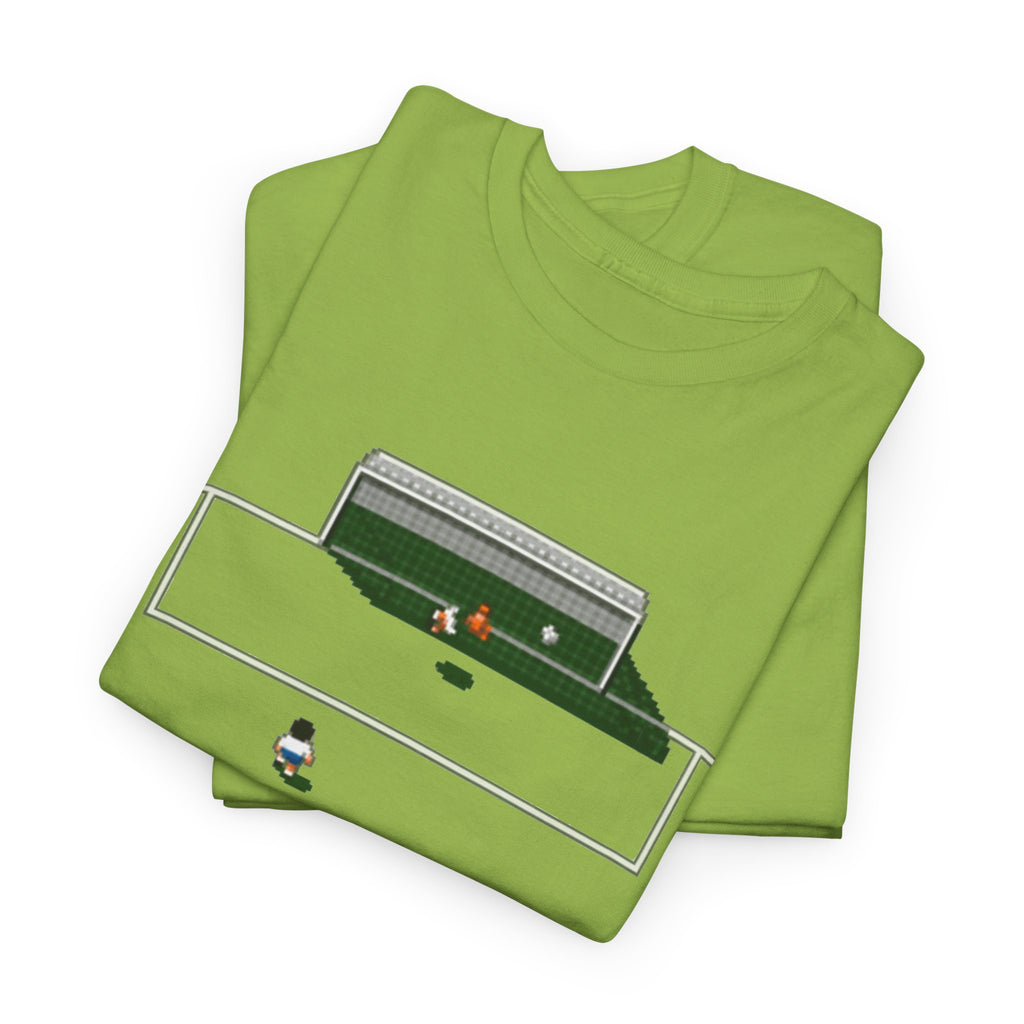 Sensible Soccer Inspired Cotton T‑Shirt — Retro Mini Game Design