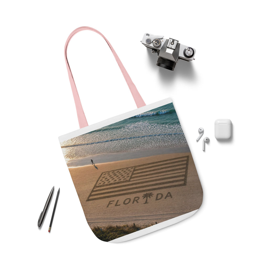 Florida Canvas Tote Bag, 5-Color Straps