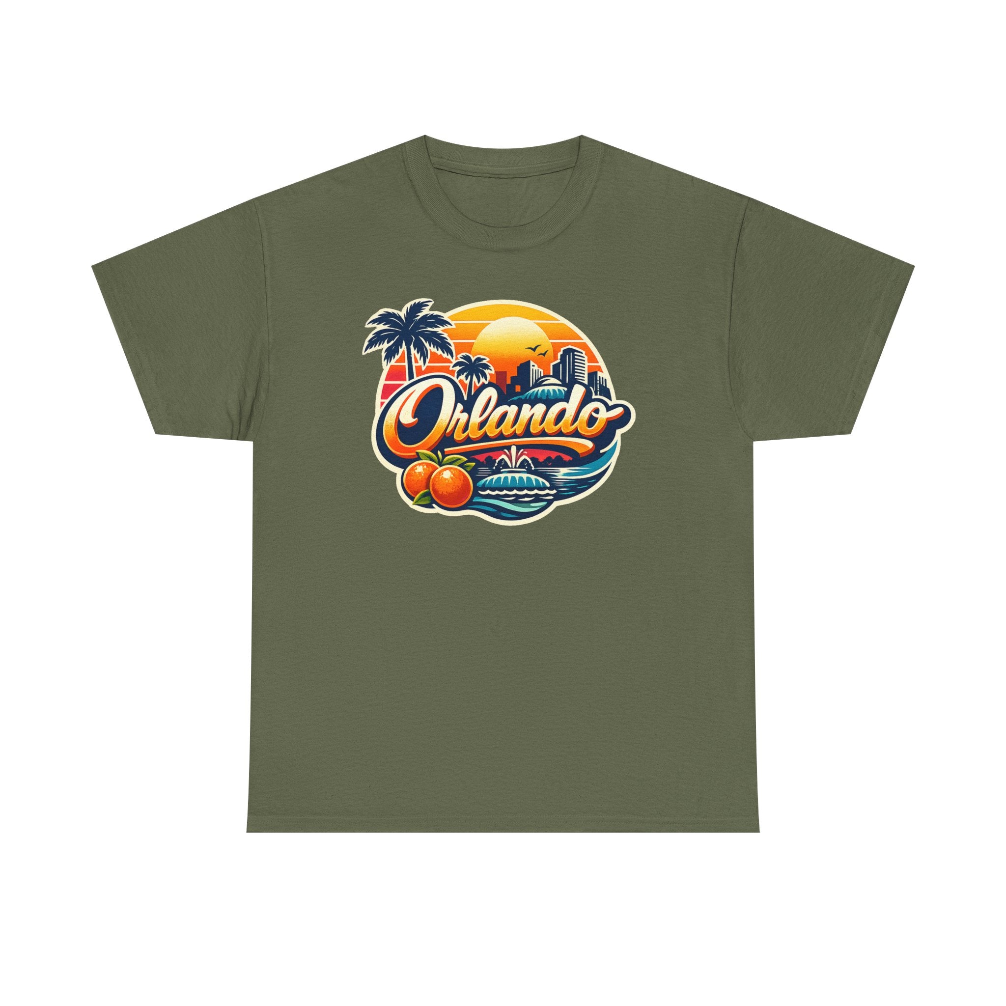 Orlando Retro Sunset T-Shirt — Vintage Florida Vacation Tee