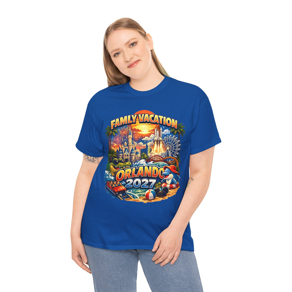 Family Vacation Orlando 2027 T-Shirt — Vintage Theme Park Souvenir Tee