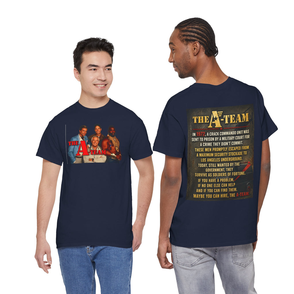 A-Team Graphic Tee — Retro TV Series Logo & Character Poster T-Shirt