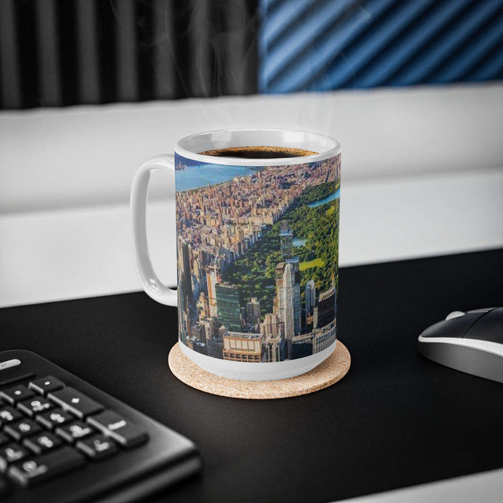 New York City Central Park Aerial Ceramic Coffee Mug — Skyline 11oz/15oz