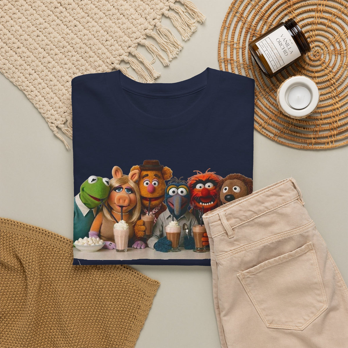 Muppet Cast Retro Poster Cotton T-Shirt