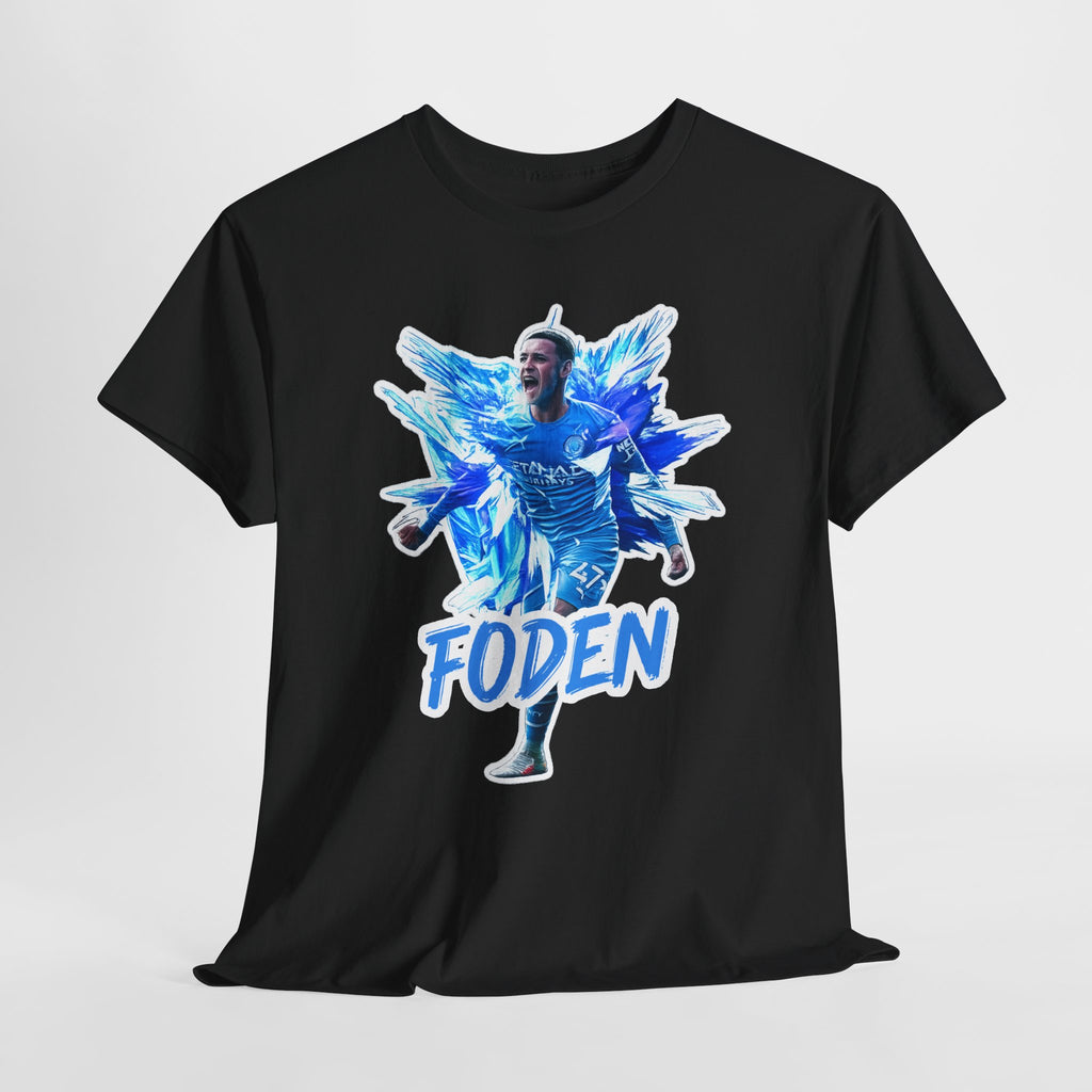 Phil Foden Manchester City Soccer T‑Shirt — Blue Graphic Football Fan Tee