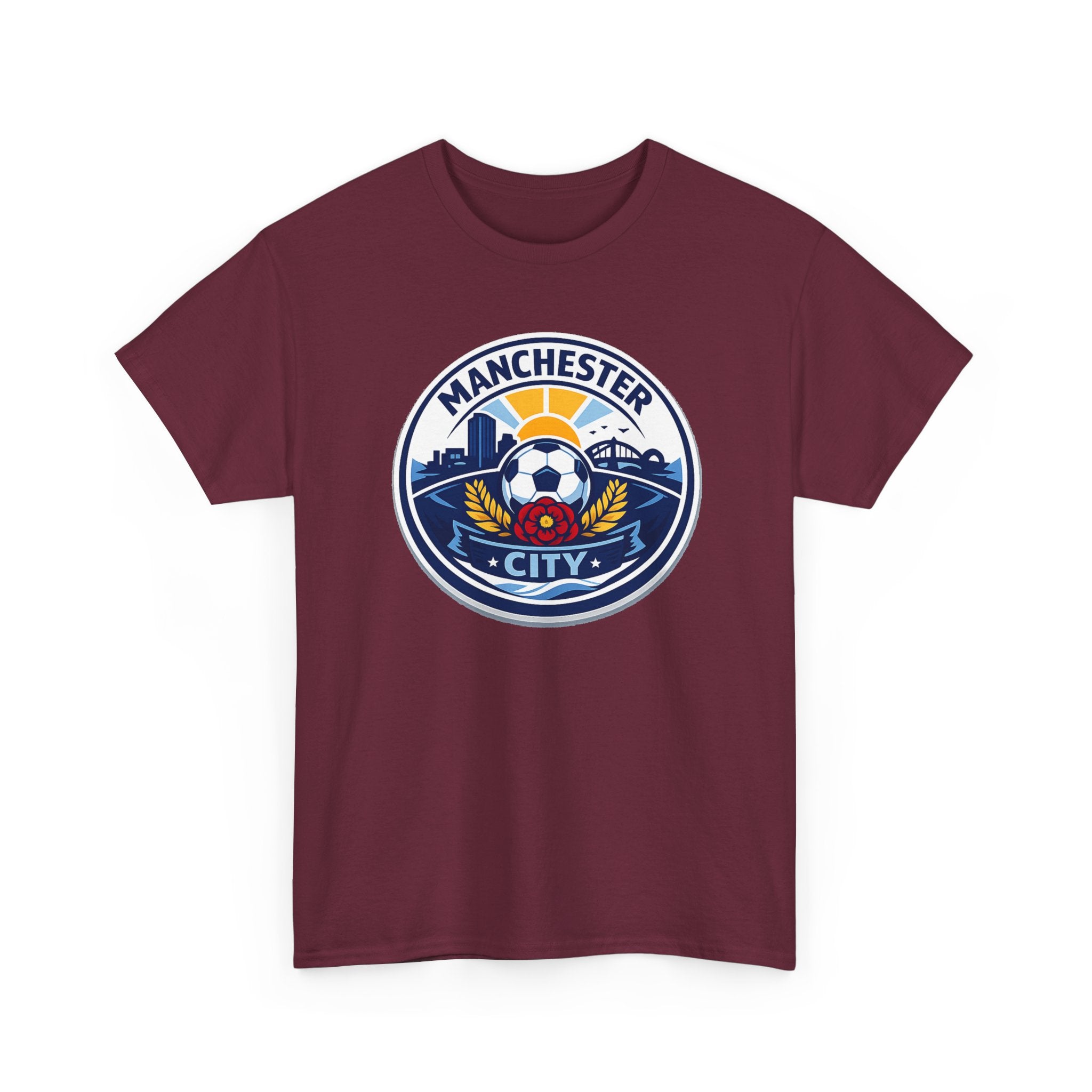 Manchester City Unofficial Soccer Logo T-Shirt — Football Fan Tee