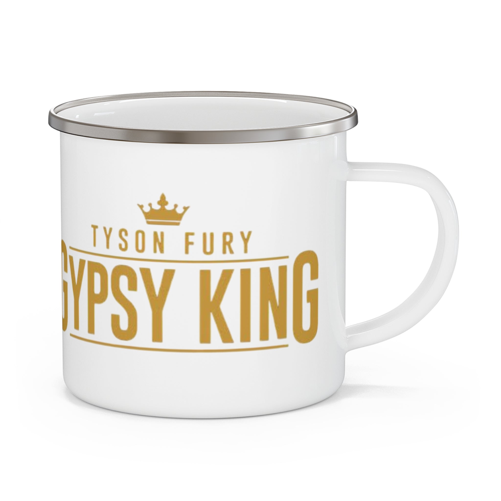 Gypsy King Enamel Camping Mug – Tyson Fury Fan Coffee Cup