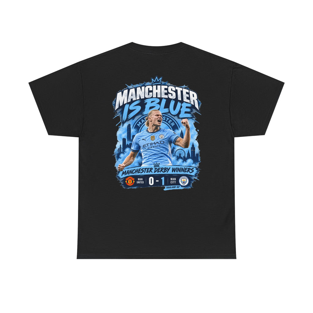 Manchester Is Blue Derby Winners 2026 Cotton T-Shirt
