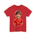 David Silva Caricature Tee — Spain Jersey #21