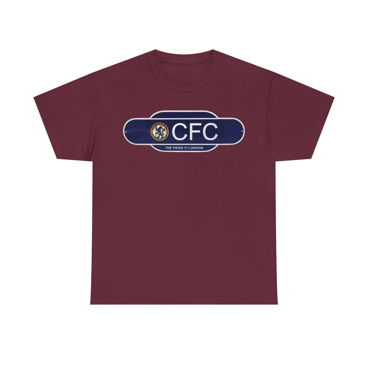 Chelsea Railway Sign Crest Logo T‑Shirt — Retro Football Badge Tee
