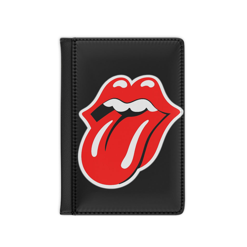 Rock Tongue and Lips Passport Cover — Retro Red Lips Travel Protector