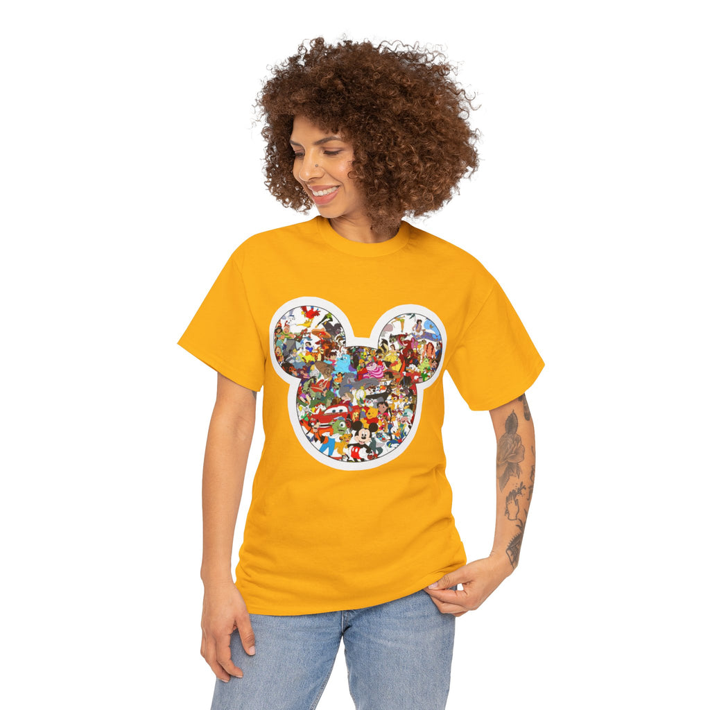 Mickey Collage T-Shirt — Vintage Disney Characters Graphic Tee
