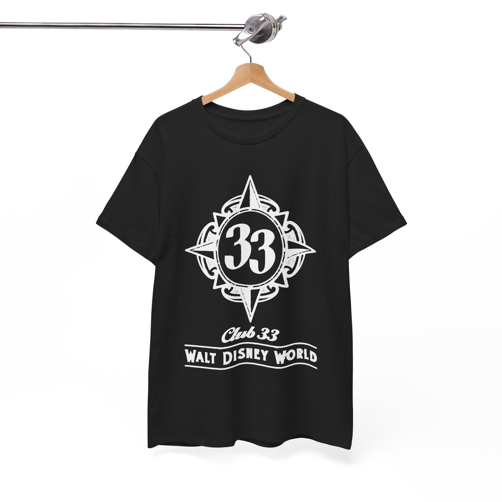 Club 33 Walt Disney World Inspired Cotton T-Shirt — Vintage Compass Logo Tee