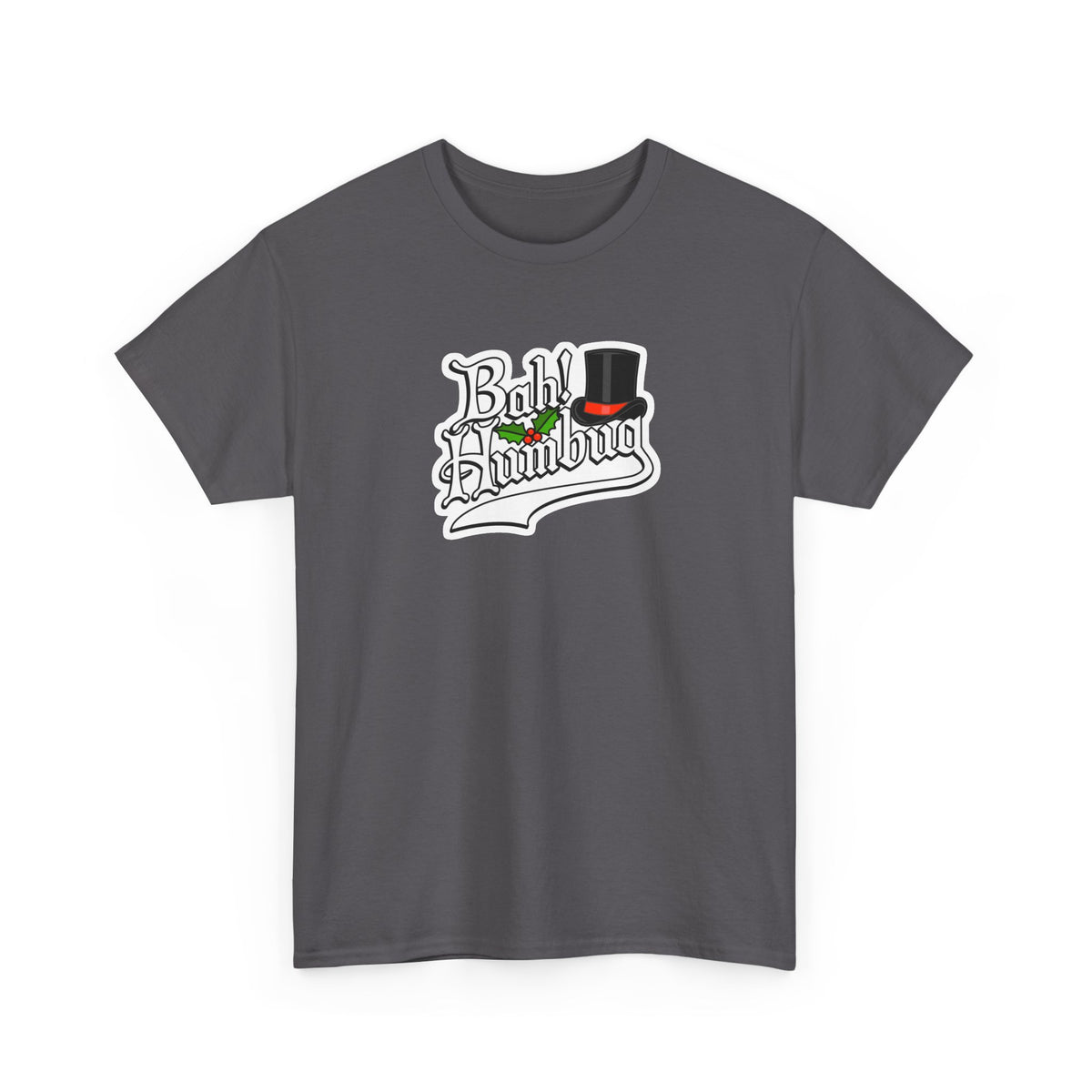 Bah Humbug Christmas Graphic Cotton T-Shirt / Tee