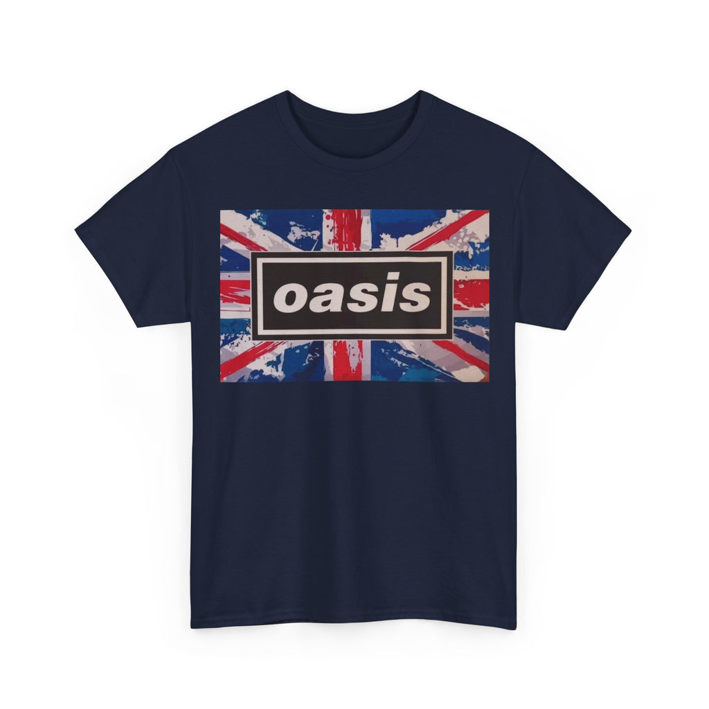 Oasis Union Jack Tee – Vintage British Band Logo T-Shirt