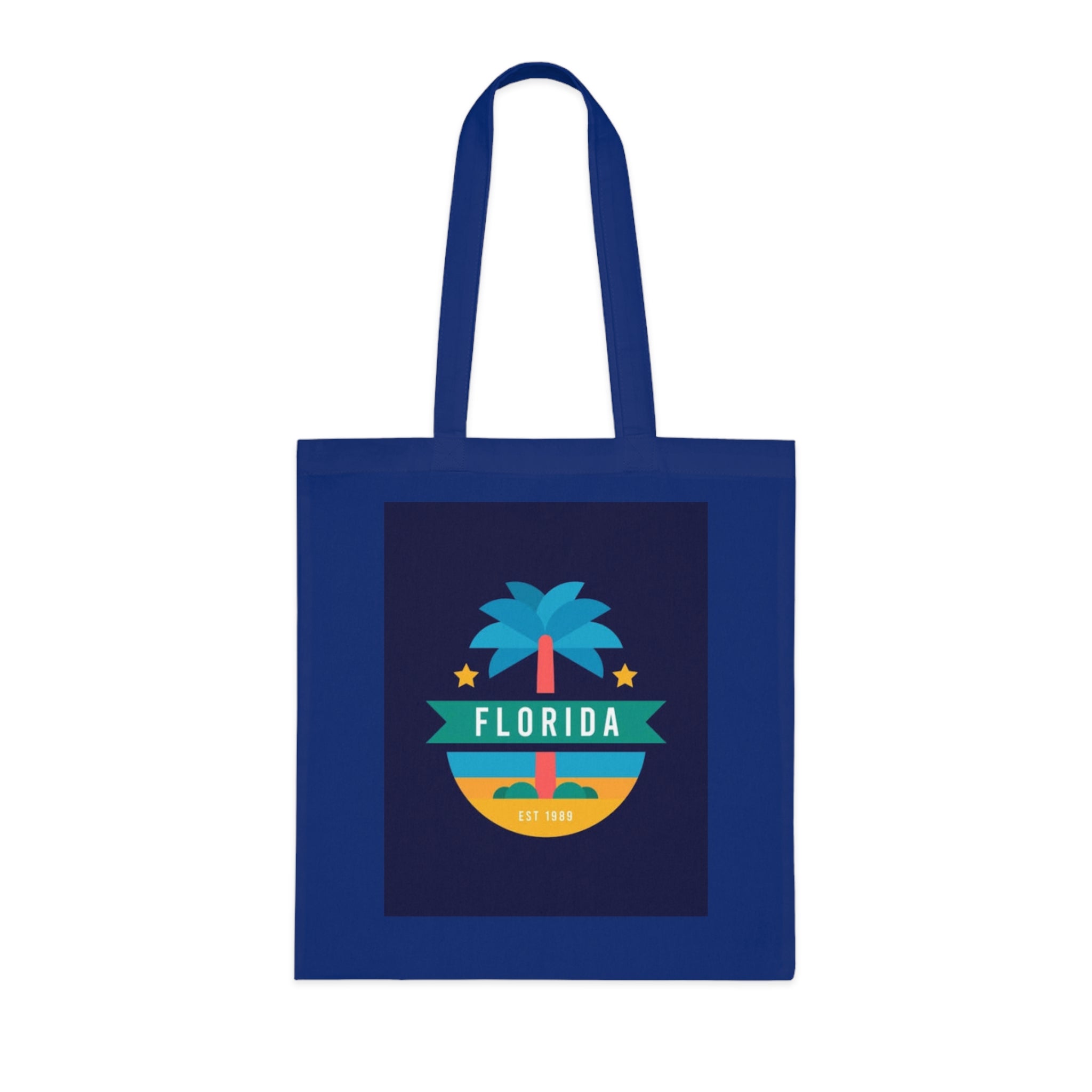 Florida Palm Beach Tote Bag – Retro State Travel Cotton Tote