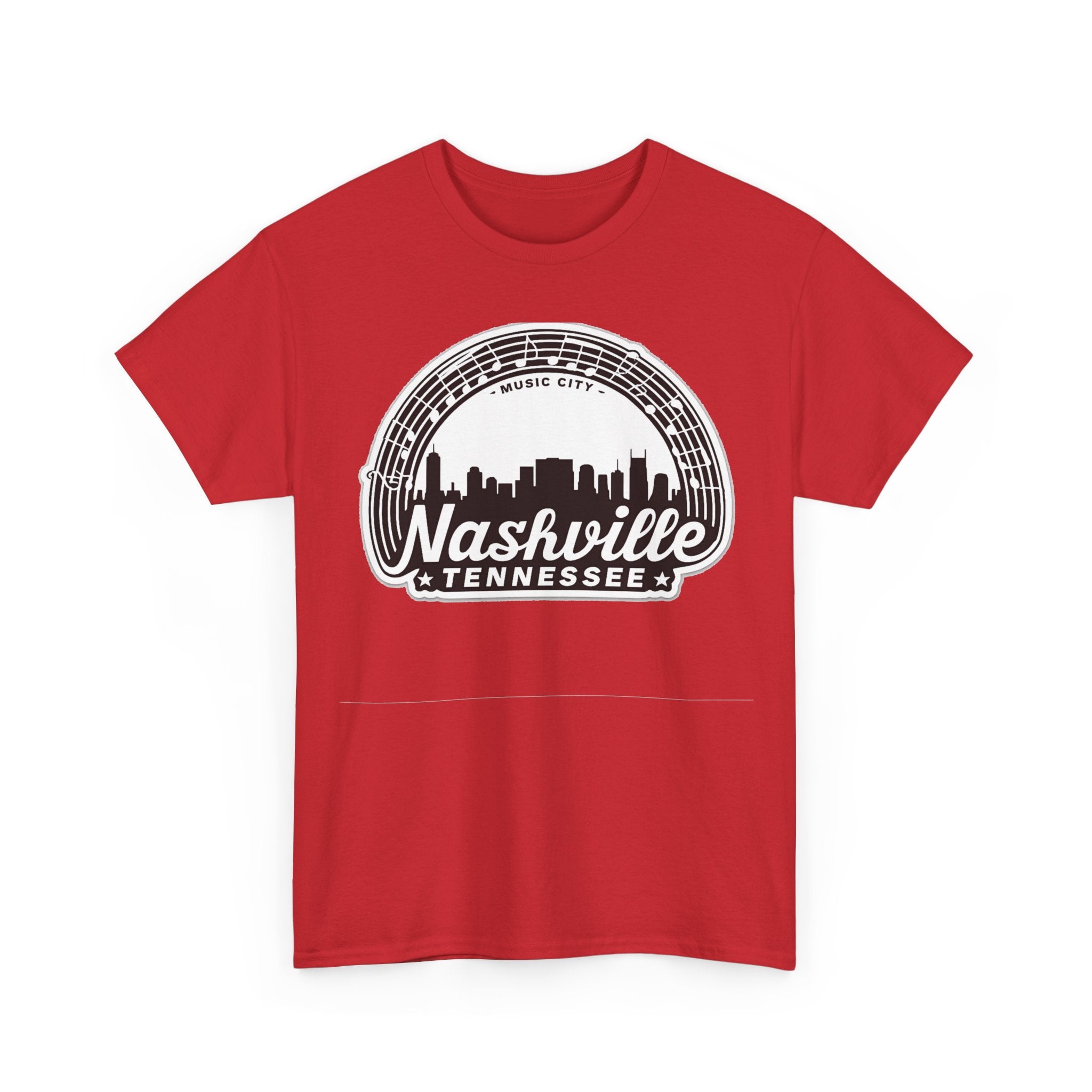 Nashville Tennessee Skyline Tee — Retro Music City Graphic Shirt