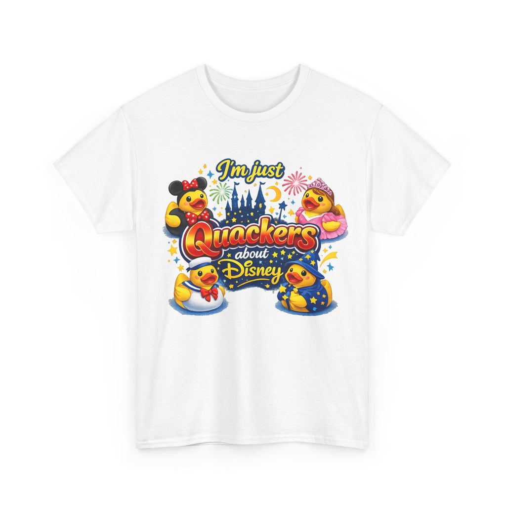 Quackers About Disney Rubber Duck Tee — "I'm Just Quackers About Disney" Graphic T-Shirt