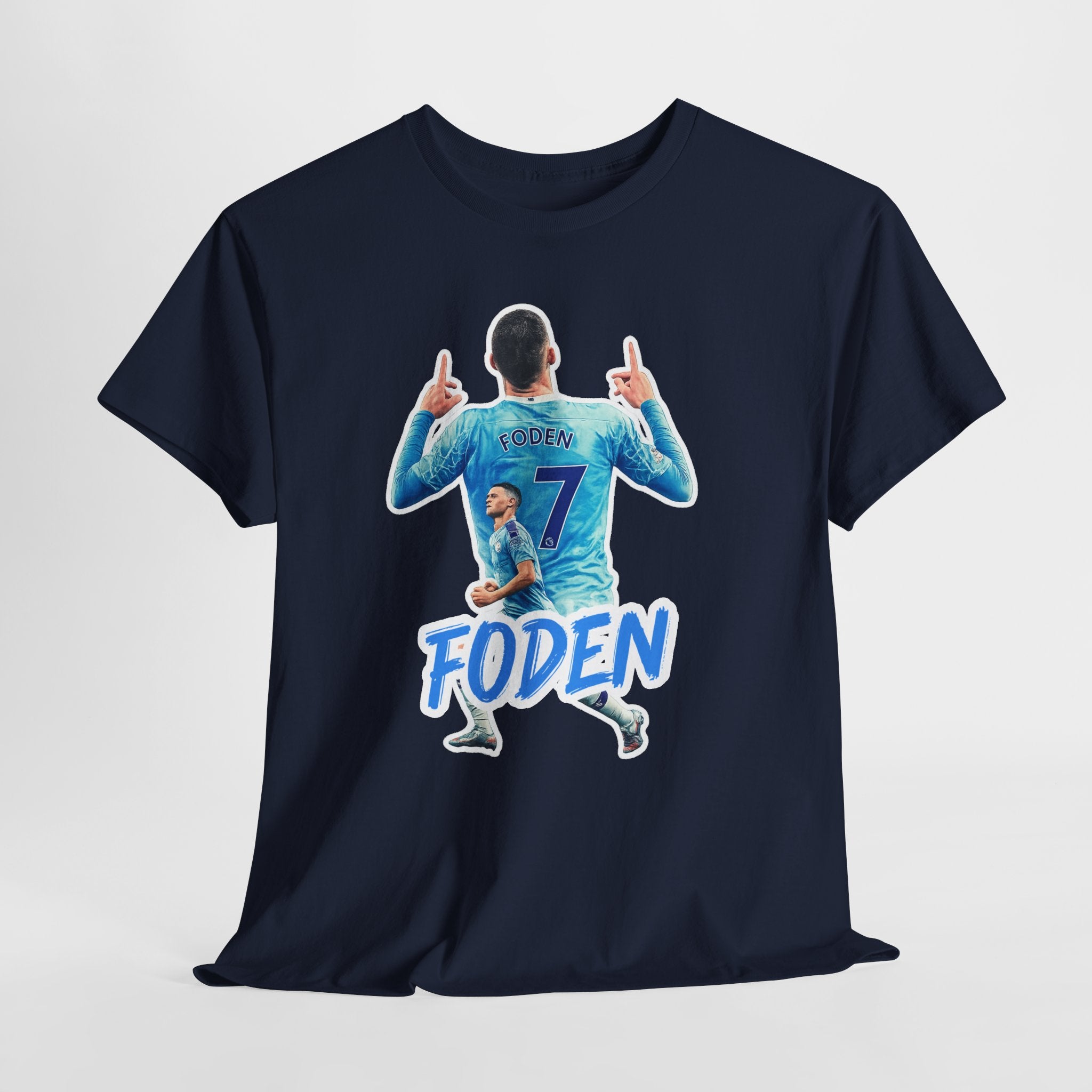 Phil Foden #7 Soccer T‑Shirt — Manchester City Fan Jersey Tribute