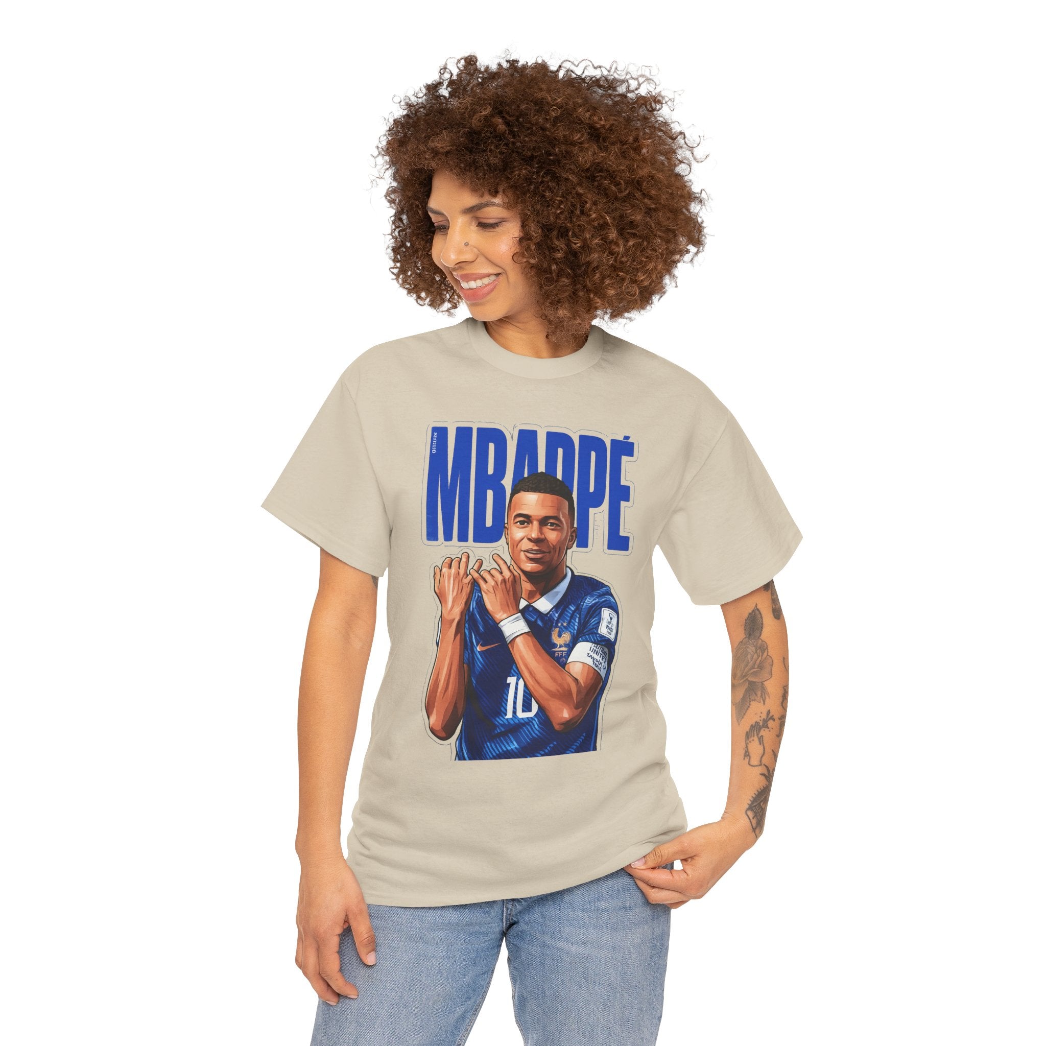 MBAPPE Graphic Shirt Soccer Star Portrait Tee — "