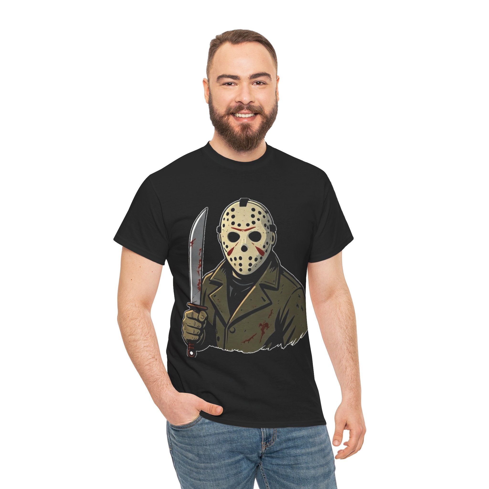 Horror Mask Killer Graphic Tee