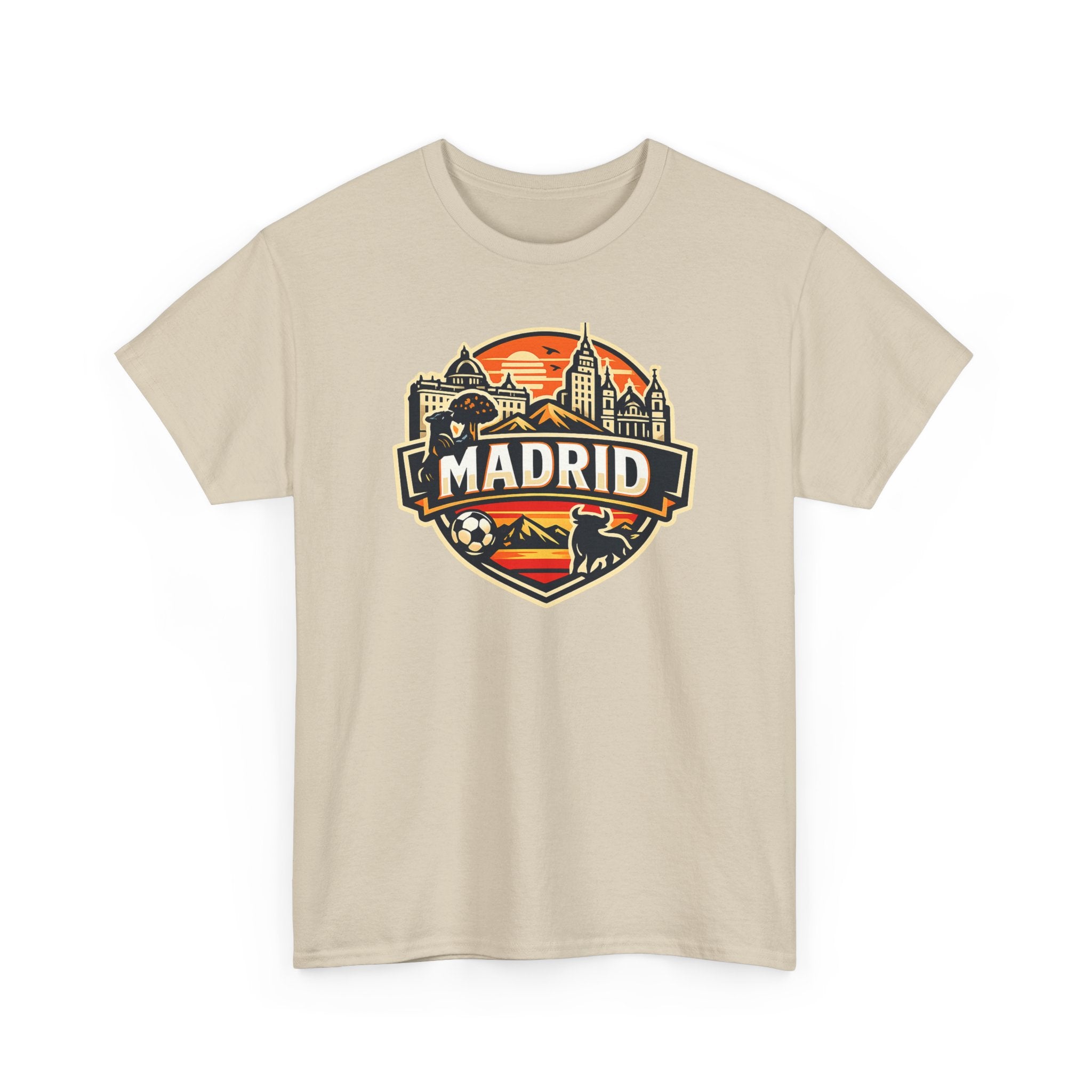 Madrid Skyline Soccer Crest T-Shirt