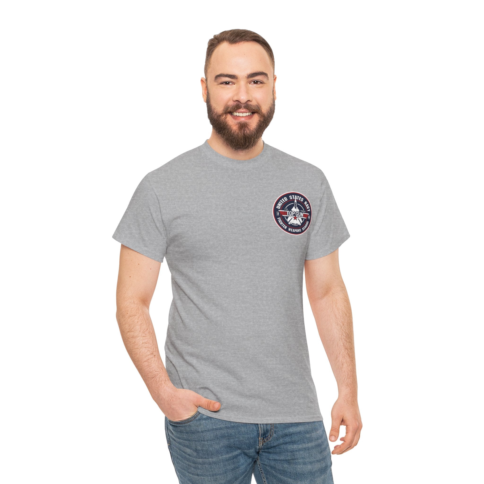US Navy Top Gun School T-Shirt — 'High Speed' Vintage Cotton T-Shirt