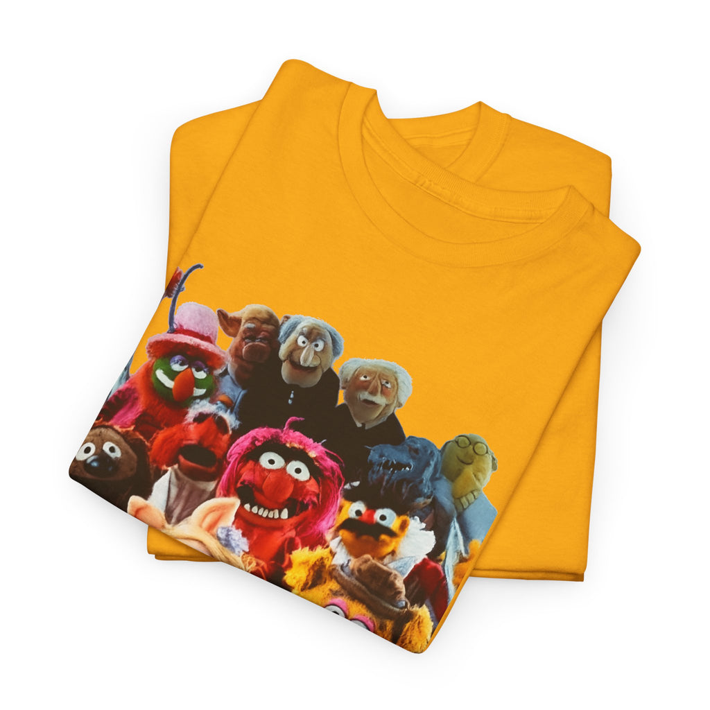 Muppets Puppet Ensemble Graphic Tee — Fun Family Cartoon Shirt