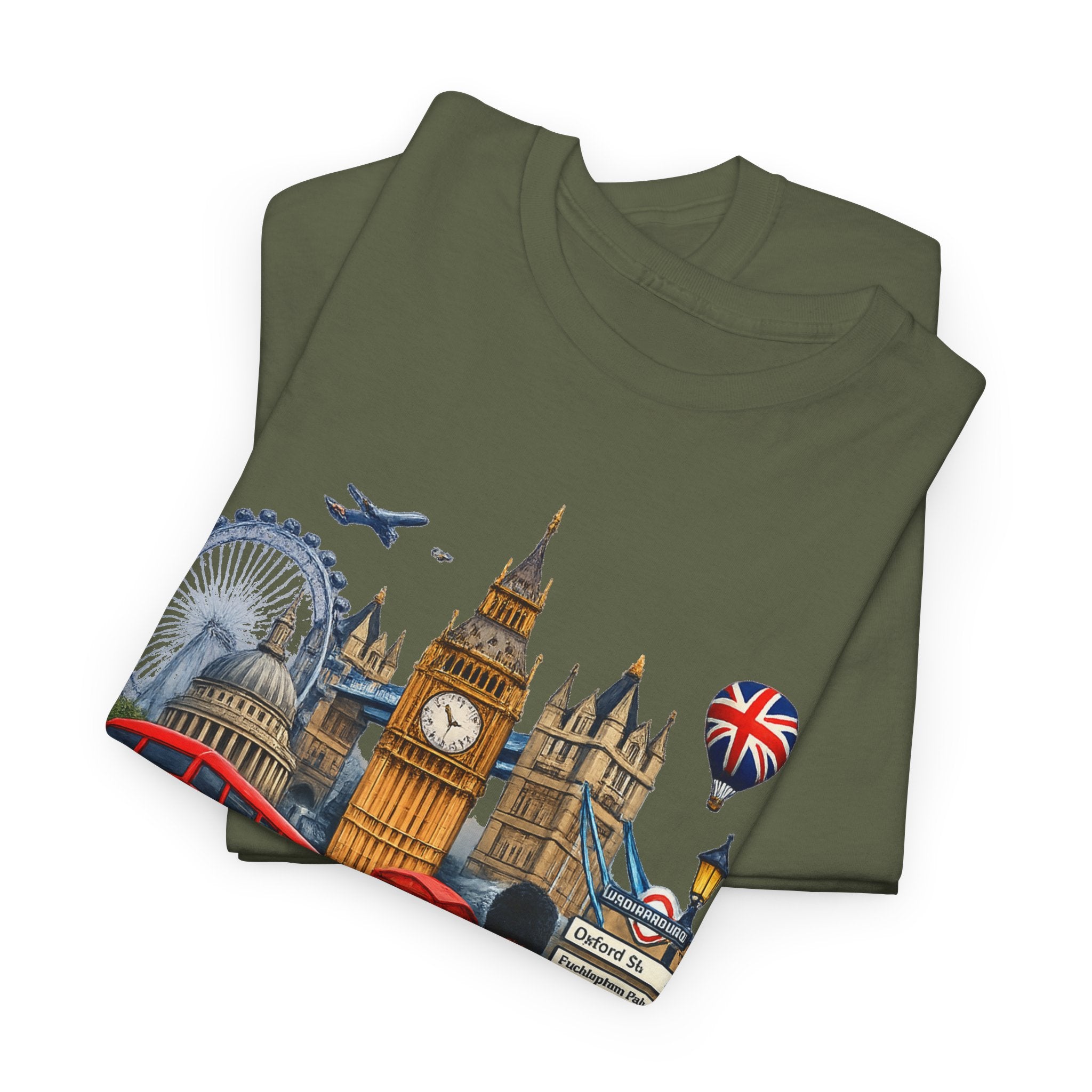 London Landmarks T‑Shirt — British Icons Collage Tee
