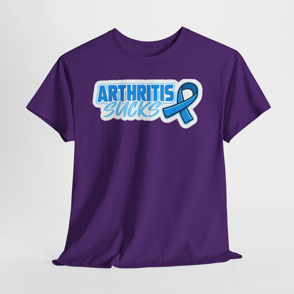Arthritis Sucks T-Shirt with Awareness Ribbon — Arthritis Support Tee