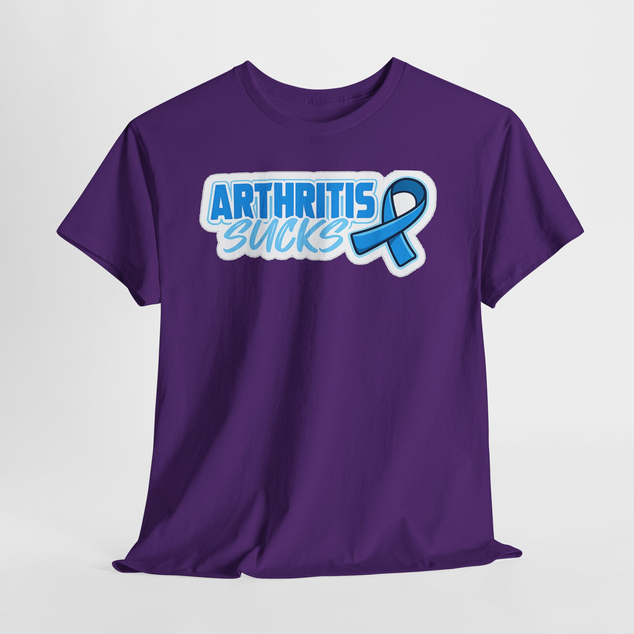 Arthritis Sucks T-Shirt with Awareness Ribbon — Arthritis Support Tee