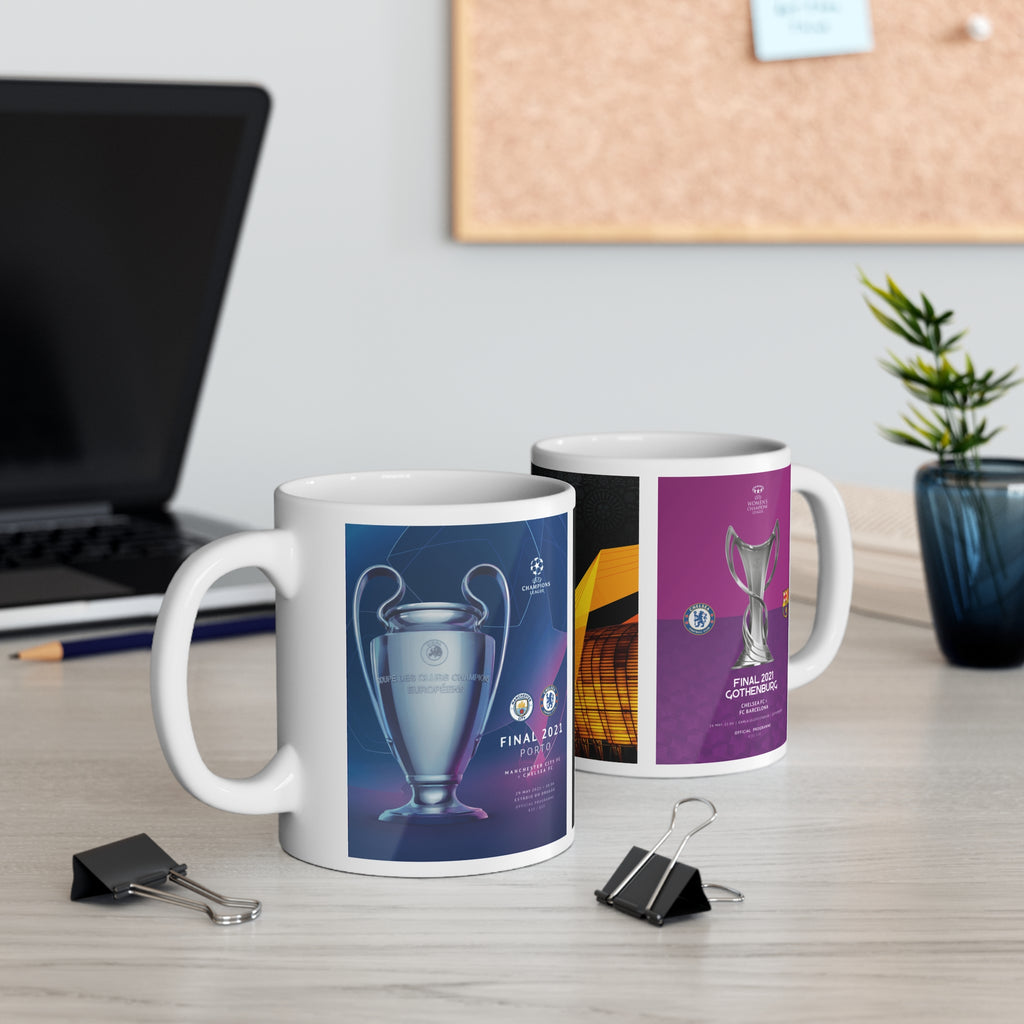 2021 UEFA Finals Programme Cover Inspired Ceramic Coffee Mug