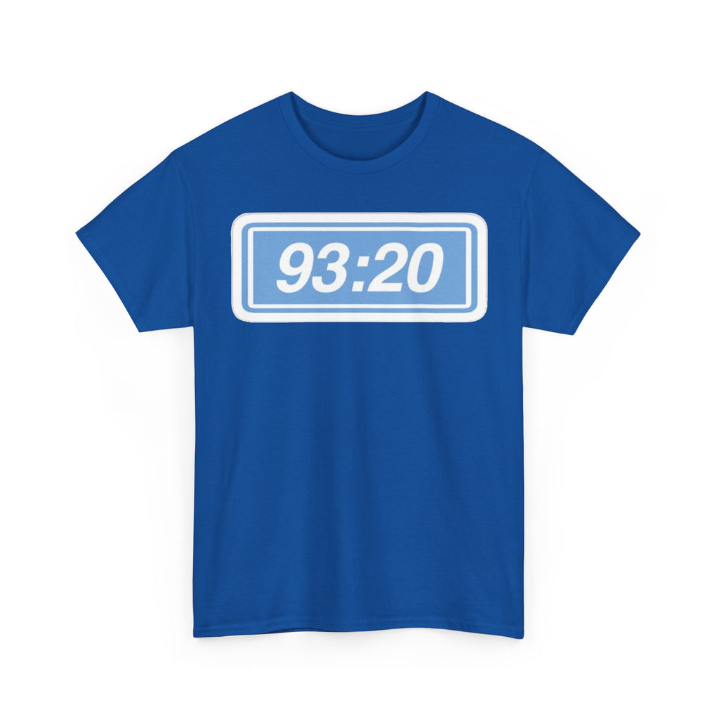 Manchester City 93:20 Tee — Minimal Retro Graphic T‑Shirt