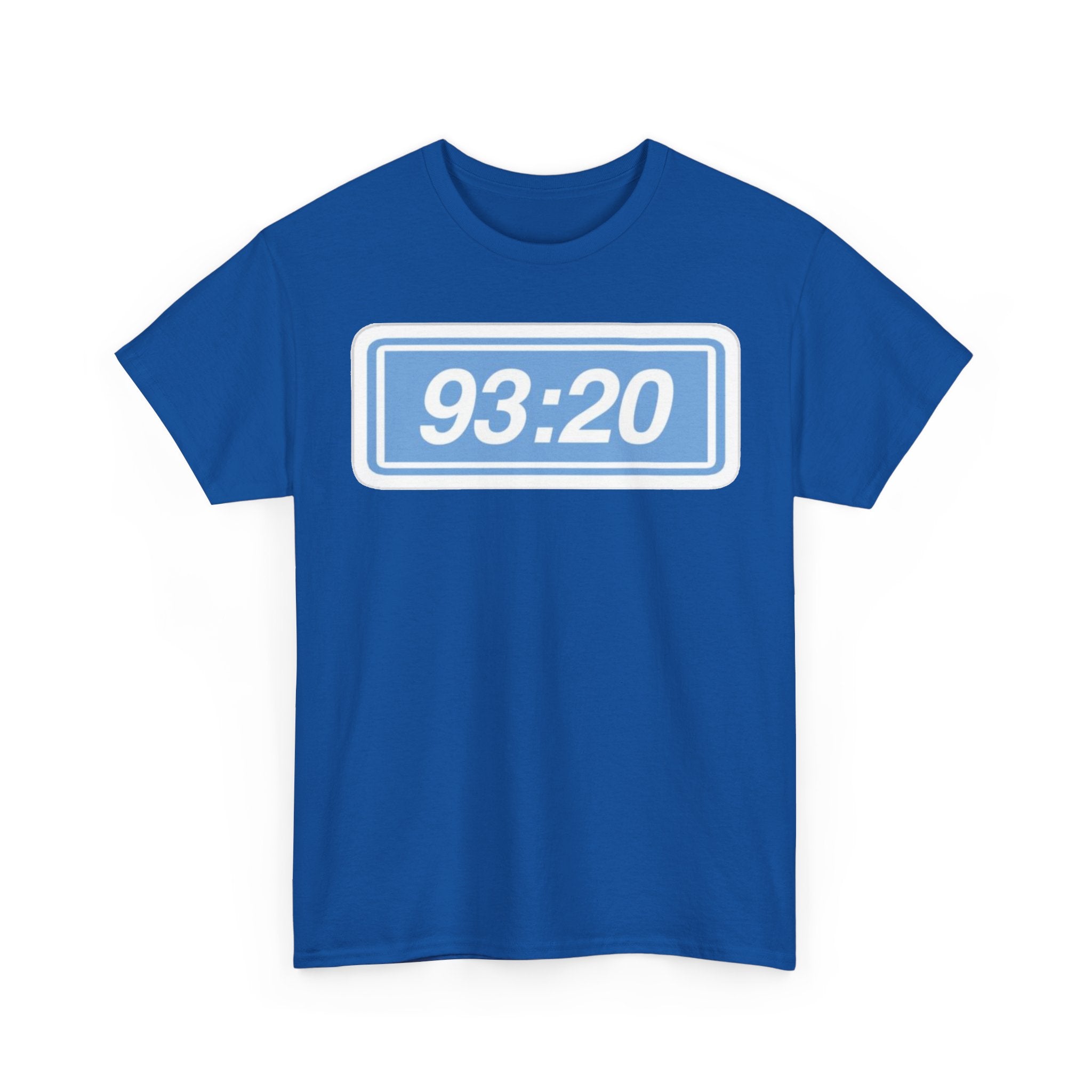 Manchester City 93:20 Tee — Minimal Retro Graphic T‑Shirt
