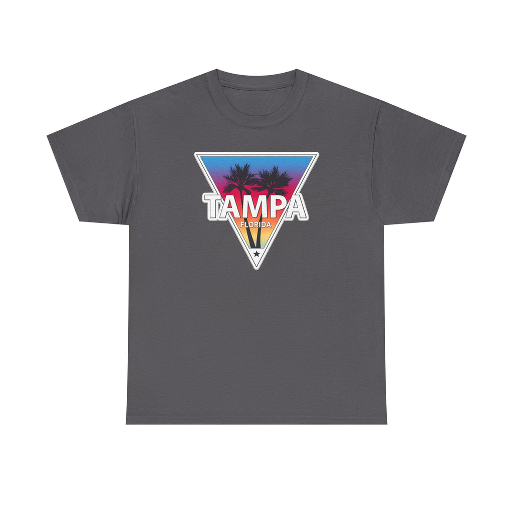 Tampa Retro Sunset Cotton T-Shirt