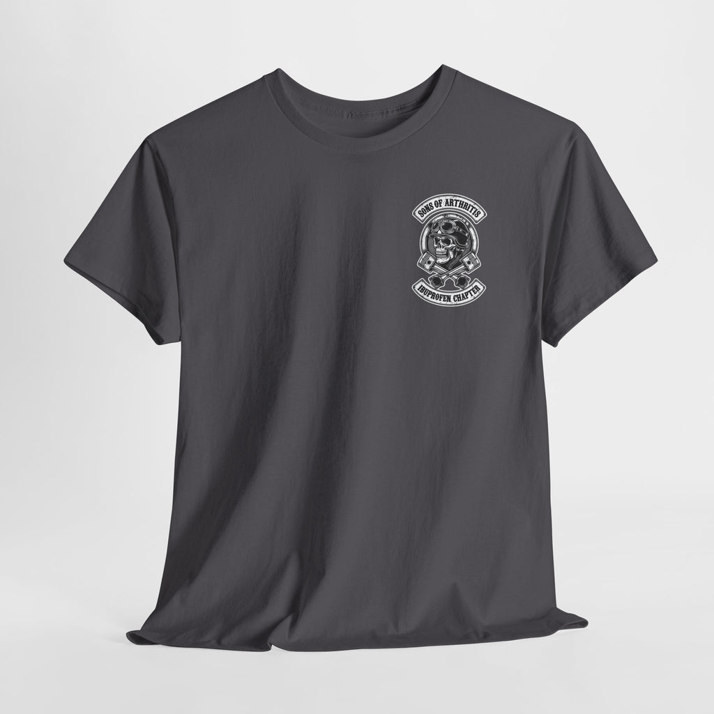 Sons of Arthritis Tee — Humorous Biker Skull "Ibuprofen Chapter" T-Shirt