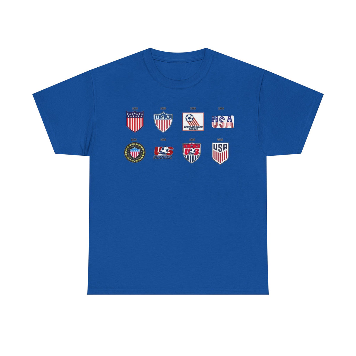 USA Soccer Logos Graphic Tee — Retro American Soccer Logo T‑Shirt