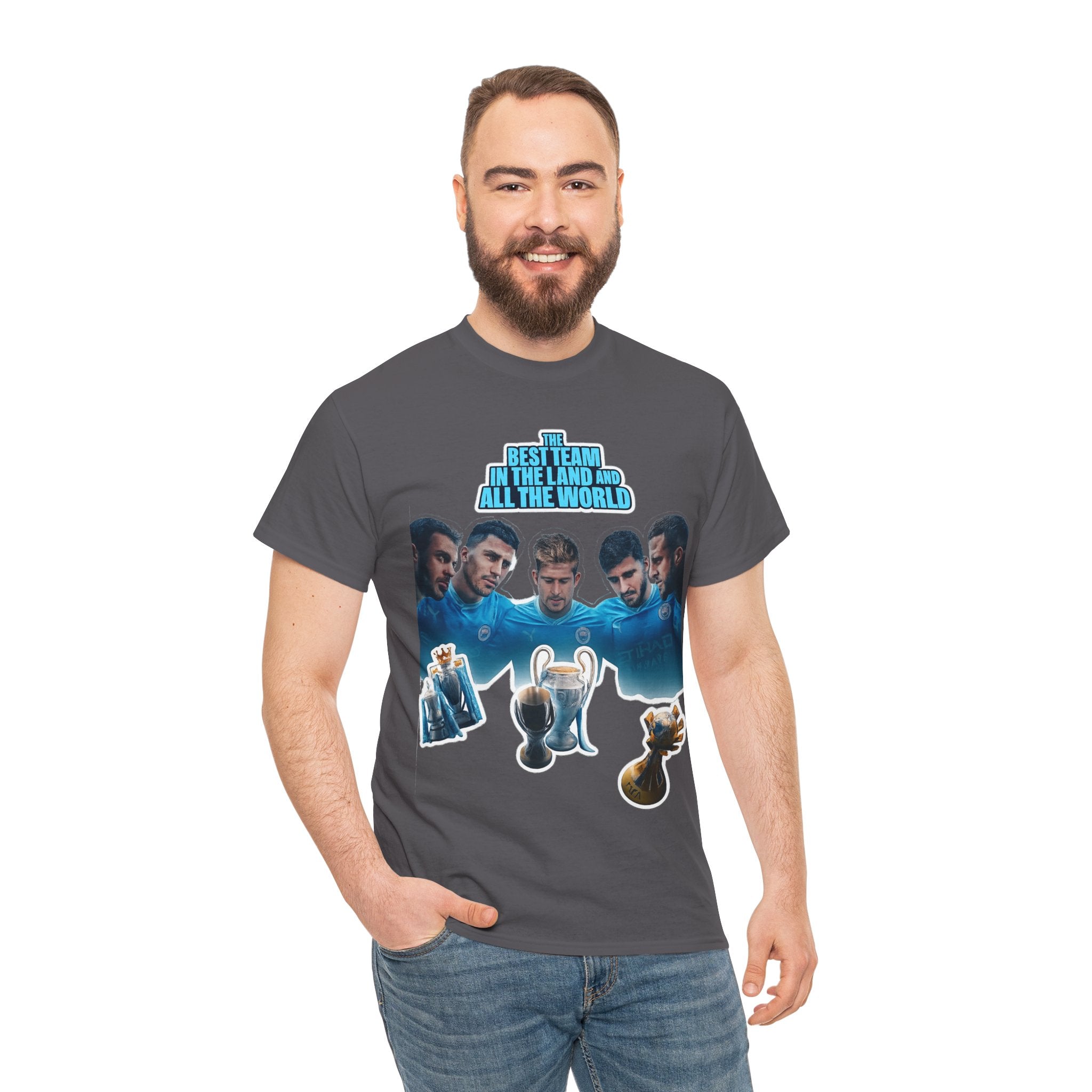 Manchester City — "Best Team in the Land and All the World" Cotton T-Shirt