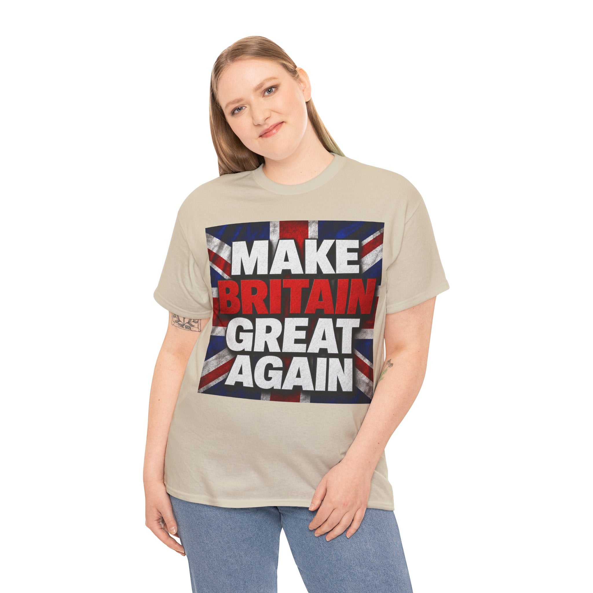 Make Britain Great Again T-Shirt — Union Jack Political Statement Tee