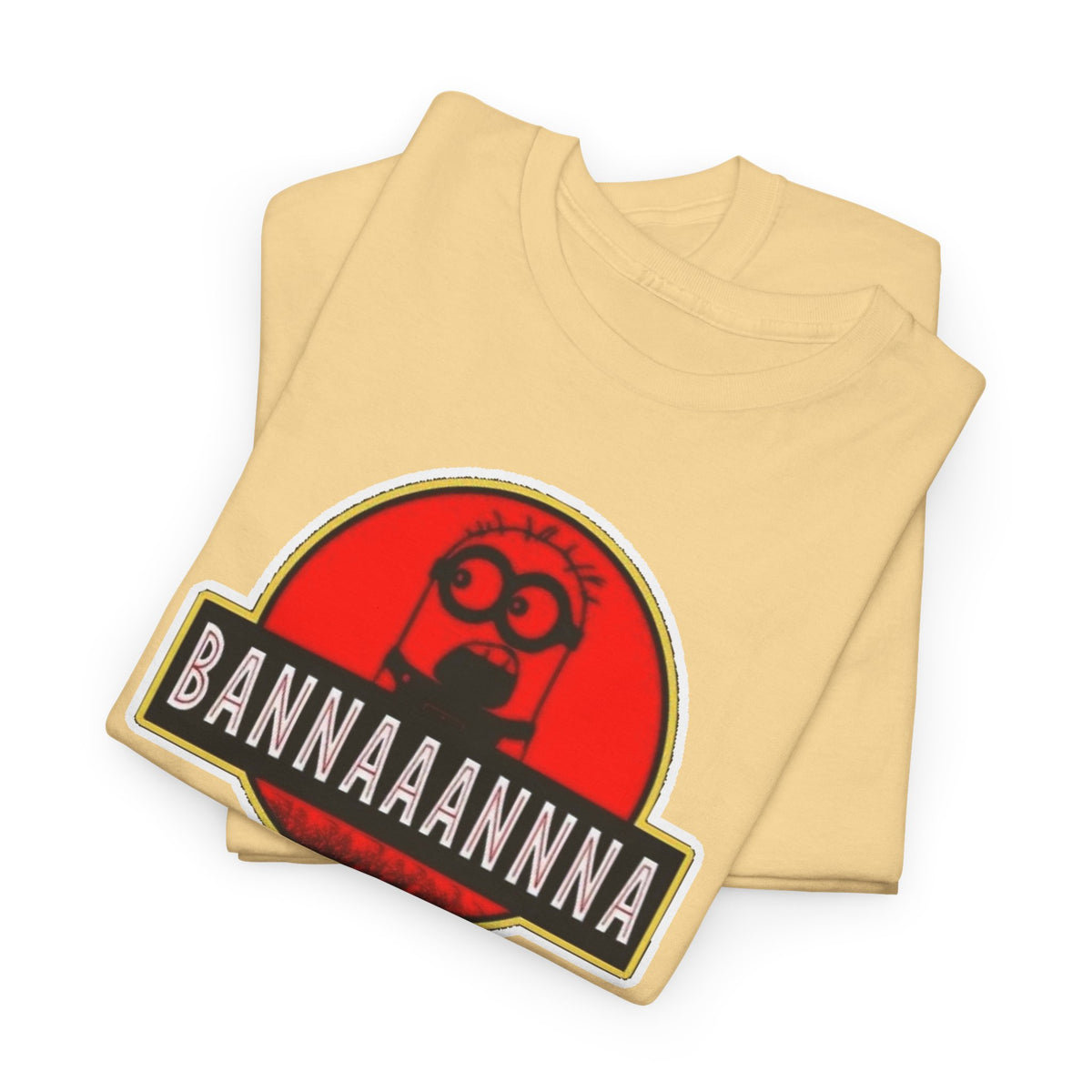 Bannaaannna Graphic Tee — Retro Red Logo Funny Banana Shirt