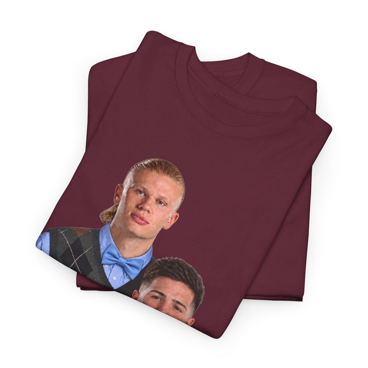 Haaland and Enzo Geek Cotton T-Shirt — Two Guys in Argyle Sweater Vests