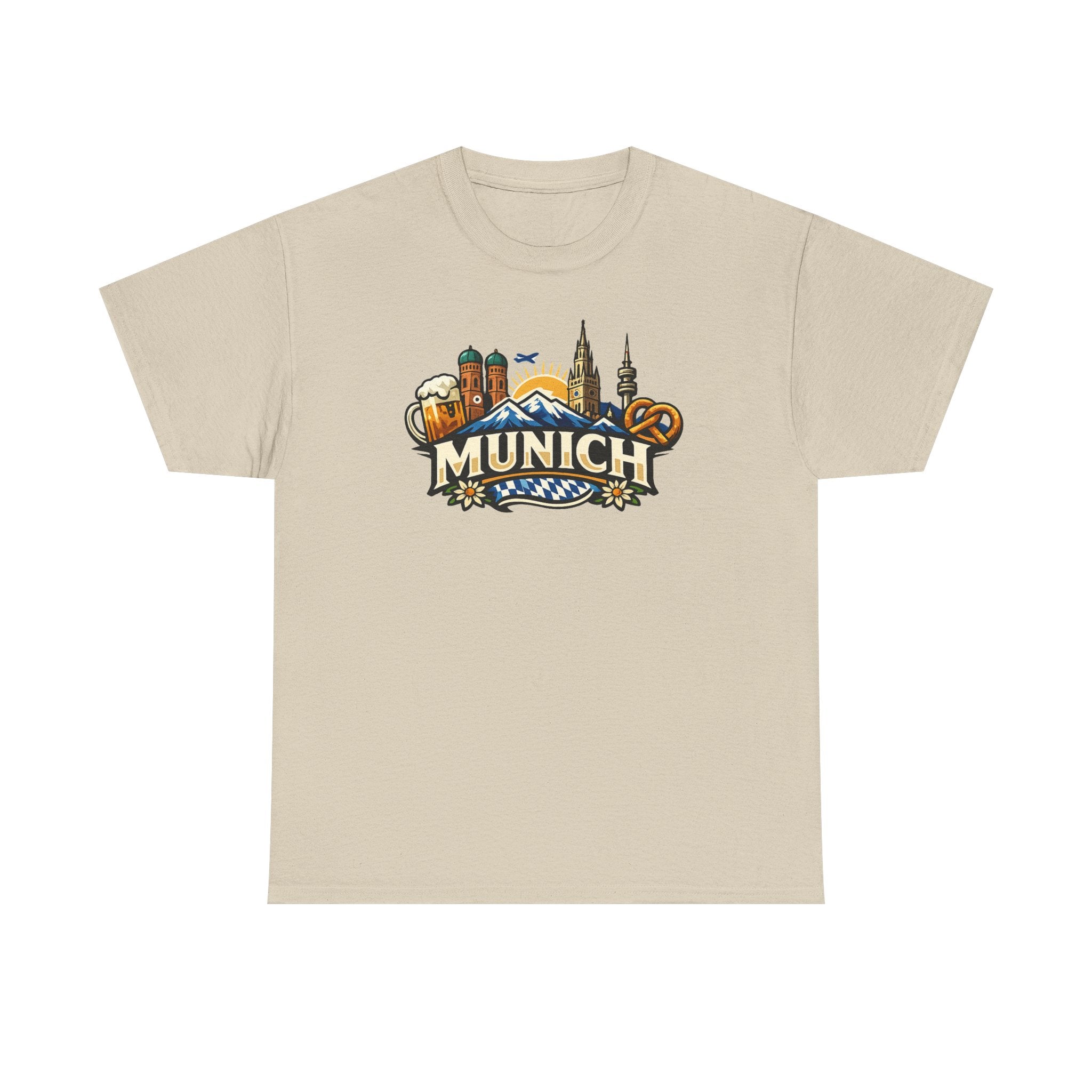 Munich Souvenir T‑Shirt — Oktoberfest Beer & Pretzel Graphic Tee