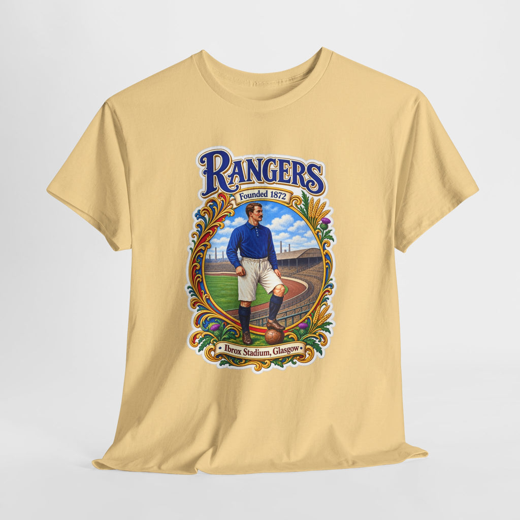Rangers Retro Player Field Graphic Cotton T-Shirt